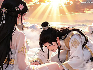 Classical Chinese Beauty Gets Face Fucked - Master's Carnal Dual Cultivation Episode 3 (AI Animated)