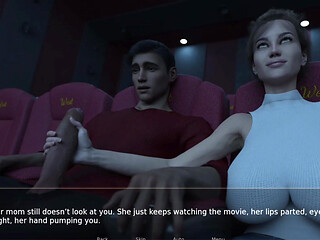 MILF Stepmom's Handjob in Dark Movie Theater - Shadows of Deceit - E08 Special