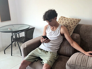 Stepson discovers that his big ass stepmother likes to masturbate a lot and he helps her to satiate her desire with his rich cock.