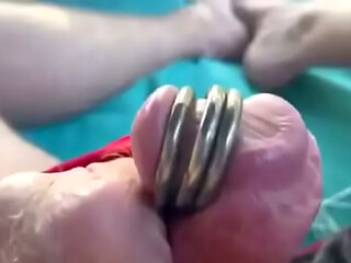 Extreme Mushroom Head Cockring Pump Session