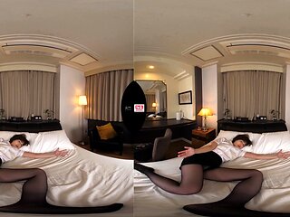 Cute asian chick hot solo masturbation