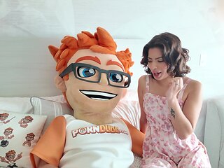 Hazel Heart Rides My Big Dick Reverse Cowgirl, Cums on My Pillow!