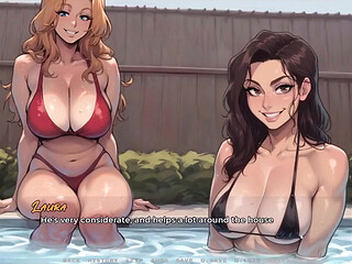 My New Girlfriend  Taboo Hentai Game  Ep.52 Caught My MILF Neighbor Boob in the Pool Just Next to My Stepmom!