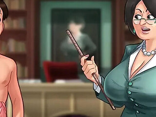 Summertime Saga: My College Principal Caught Me Jerking Off in Class