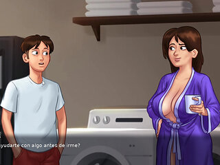 MY STEPMOM GETS ME MASTURBATING IN HER UNDERWEAR - Summertime Saga