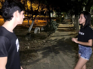 Lonely Abandoned Girl Found While Streaming In Park Gets Hard Fuck At My House