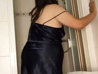 MILF 53  Shower Tease, I Spread My Big Ass