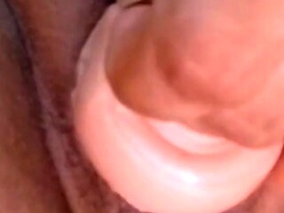 Hot Mom Self-Fucks with Dildo in Bathroom