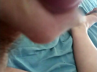 My swollen glans that makes a greasy spit after a handjob...