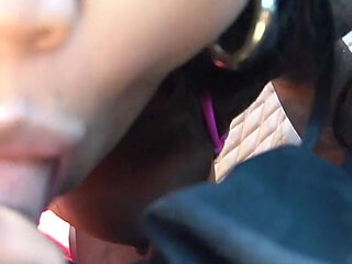 Gorgeous Ebony Babe - Harley Dean - F8 Ferrari Blowjob