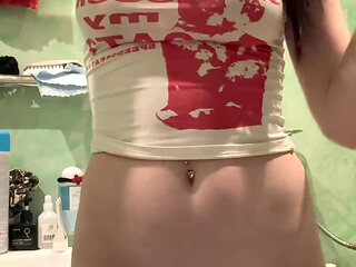 babe, satisfying herself in different positions