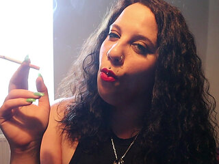 Red Lips and Cork Tips by the Window