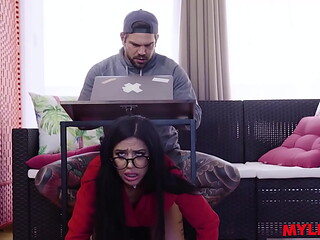 Mylfex - Sweet Spanish Milf Confronted by Boy of the House