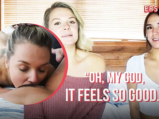 German Amateur Lesbians Mirah & Caireen Kissing and Showering in Hot HD POV