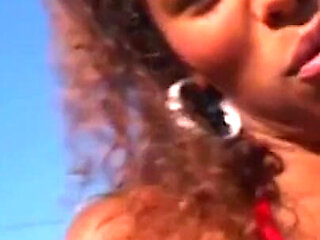 Karla Sanchez Peeing on the Railway
