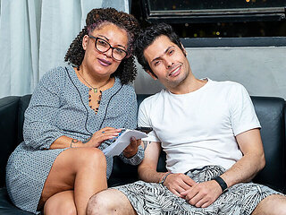 Fat Mature Gets Fucked in the Ass by Her Stepson