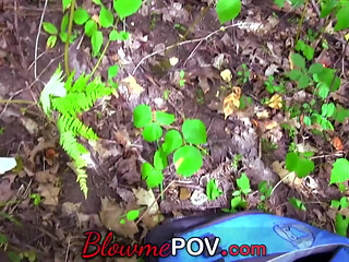 Amateur first time outdoor BJ