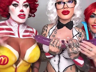 Halloween Dildo JOI with Friends