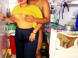 Suman's Tight Pussy & Ass Get Fucked Hard in Kitchen by Sexy Husband