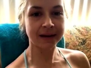 Amateur blond girl with big boobs getting fucked