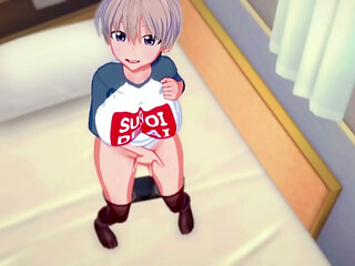Hana Uzaki masturbating until she squirts - Uzaki-chan Wants to Hang Out!