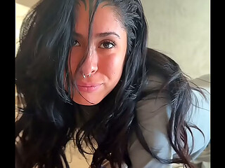 DON'_T STOP, FUCK ME HARDER PAPY - HOT Tattooed Brunette Gets in Rough Sex Cowgirl ride and Blowjob in POV