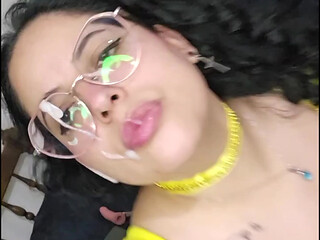 Eddie Queens ft. babyluna939 - Princess Belle Smoking Fetish, Smoke Blowjob and Facial Finish Part 3