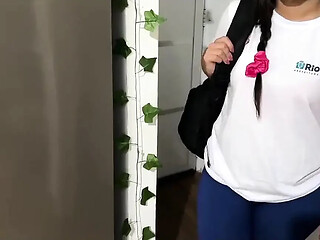 Private teacher's student gives a lesson in sucking cock