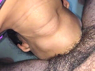 Fucking My Pregnant Bitch's Throat Upside Down an Piss in Mouth
