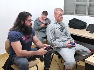 3 Heteros Playing Naked