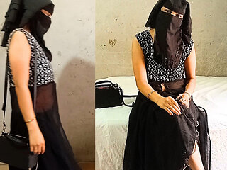 College girl in hijab was fucked by Uncut Dick