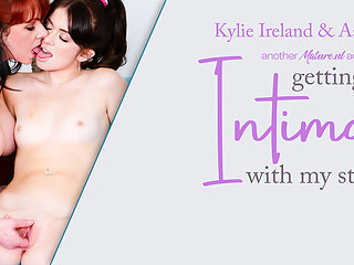Teeny Ashlyn Rae Gets Her First Lesbian Experience From Her Hot Stepmom Kylie Ireland
