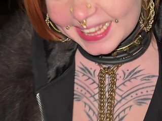 She Makes Me Her Pup on a Leash in Berlin