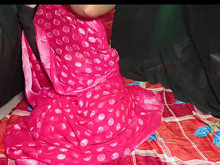 The Stepmother Looked Hot in a Pink Saree She and Anand Engaged in Sex in Various Positions Standing up, Lying Desi Hot Sexy