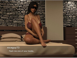 Project Hotwife - Gameplay - Roleplay - Taboo - Wife Expose Herself in Front of Stranger While Doing Camshow
