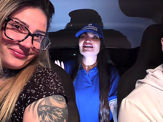 Frenstista Accepted to Give Her Pussy and Got Into the Car When She Took off Her Blouse We Were Surprised and When She Put Her T