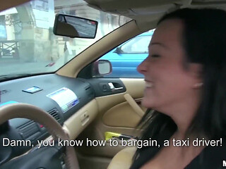 Public Pickups - Natali Blue Takes Cab Ride and Rides Big Cock