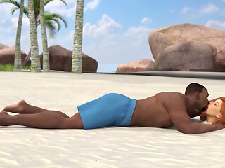 Innocent wife gets Face Fucked on the Beach