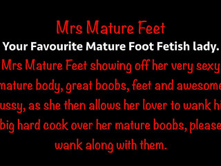 Mrs Mature Feet Wanking Her Friend While Both Naked 446