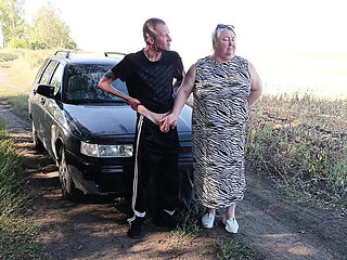 Zona901 Fucks Stepmom's Mouth in Nature - Cum Swallow Blowjob