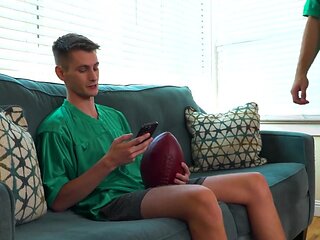 Eating out his tight asshole befeore puttng his cock in it