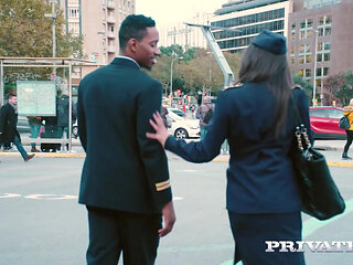 Anastasia Brokelyn is ready for an unforgettable interracial fuck with pilot Jesus Reyes