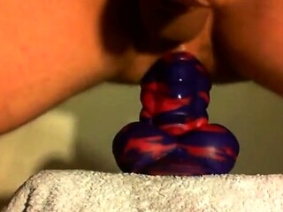 Anal Fun with Flint the Bad Dragon Amateur Gay Fisting Vide