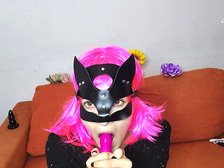 My ultimate fantasy: Big natural tits, pussy mask, and solo orgasm