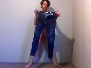 Trying Clothes Playing, Dressing and Undressing - Blue Jeans Pt 9