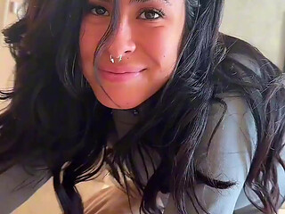 Hot Brazilian Tinder Slut Submits to Facial Cumshot + Shower Cleanup