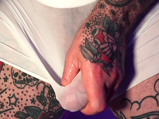 FULL VIDEO - Tattooed Dom Big Dick Cumshot Solo