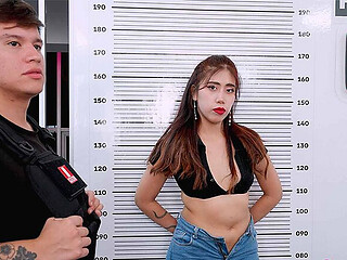 Peruvian Ale Submissive Delivered as a Gift to Police to See Her Boyfriend