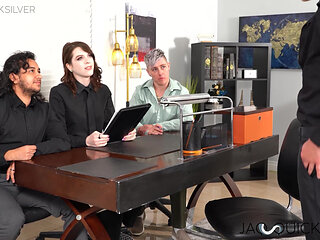 FTM Jaq Quicksilver Having Crazy T4T Foursome Sex Session