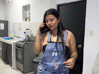 I share a hotel room with my Latina stepsister and fuck her huge ass until I come inside
